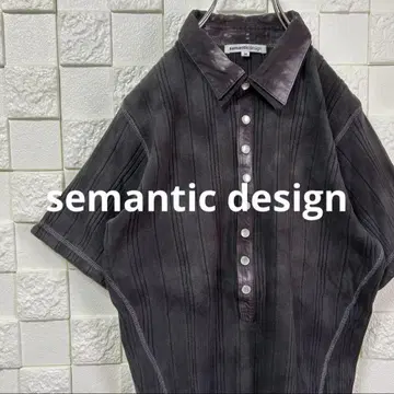 semantic design 반팔 셔츠 y2k 그런지 펑크 시크 스타일