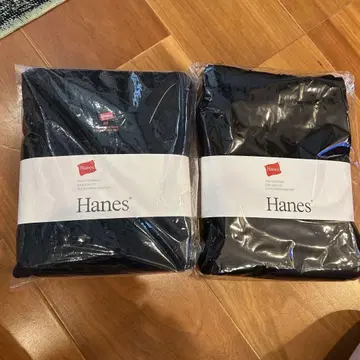 파일 소재 Hanes 블랙 M 사이즈 상하의 세트