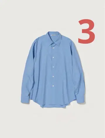 오라리 25ss 워싱 핀스 트윌 셔츠 3
