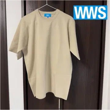 미사용 WWS/워크웨어 수트 세탁 가능한 니트 티셔츠 아이보리 M