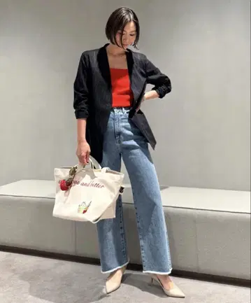 UNITED ARROWS 컷오프 데님 팬츠 M 사이즈