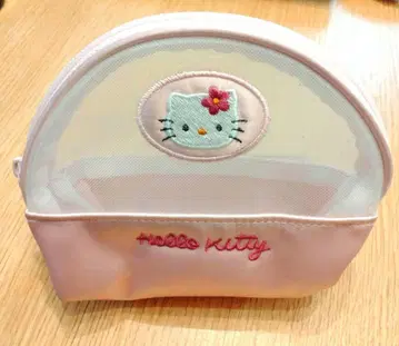 [레어] Hello Kitty 파우치 핑크 메쉬 90년대 후반