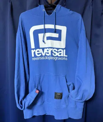 reversal 파랑 L 후드 부착 후드티