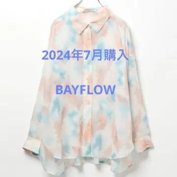 새상품급! BAYFLOW 뉘앙스 패턴 셔츠