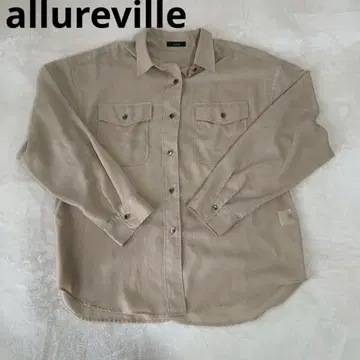 22SS 컨디션 최상 allureville 시어 셔츠 베이지 긴팔 2