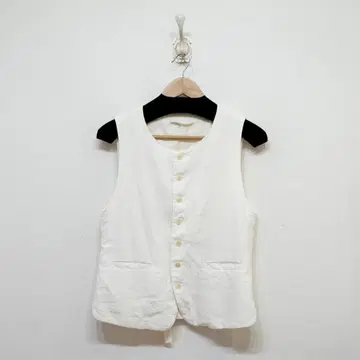 bisque by nestrobe 일본제 린넨 베스트 베스트 비스크