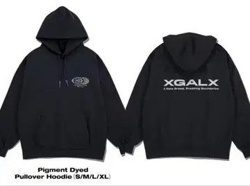 XG 피그먼트 염색 풀오버 후드 집업