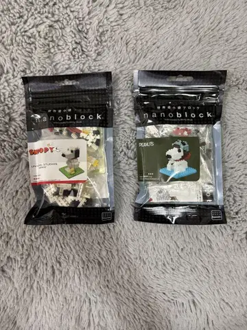 nanoblock 스누피 2개 세트