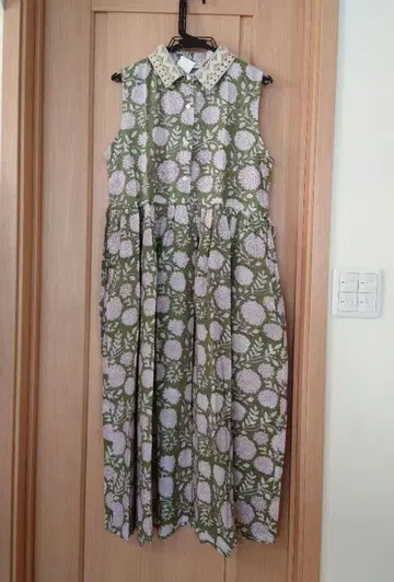 포키프시 블록 프린트 원피스