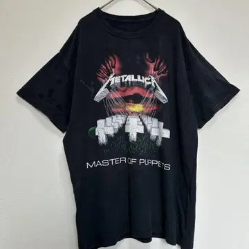 METALLICA 메탈리카 밴드 티셔츠 반팔 티셔츠 블랙 L