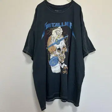 METALLICA 메탈리카 T셔츠 밴드 T셔츠 밴드t 그레이 XL