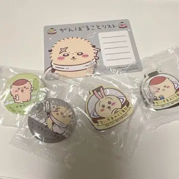 쿠라스시 치이카와 (먼작귀) 클리어 파일 캔뱃지 마그넷 토끼 랏코
