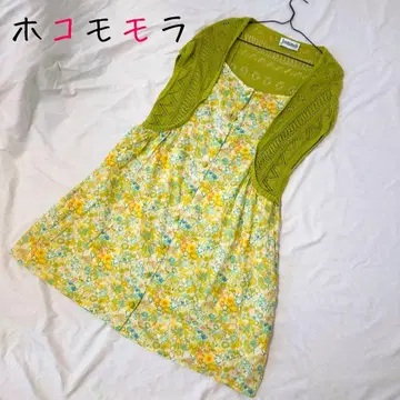 호코모모라 슬리브리스 원피스 꽃무늬 시빌라 sybilla