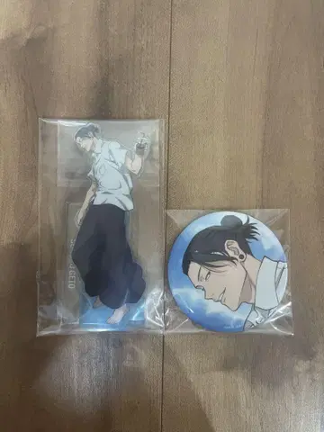 주술회전 세가 럭키 쿠지 D상 아크릴 스탠드, E상 캔뱃지