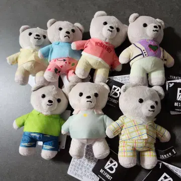 BE:FIRST 미니 곰 마스코트 봉제 인형 7종 세트