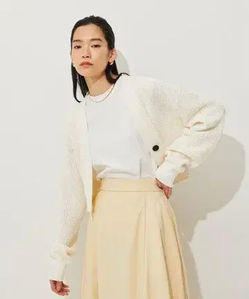 노 숏 기장 가디건