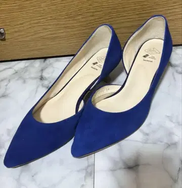 로얄 블루 스웨이드 스틸레토 하이힐