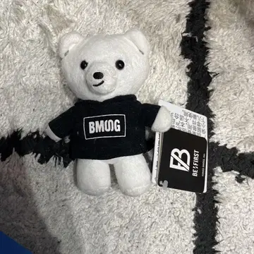BMOG 화이트 베어 봉제 인형 Ryoki