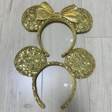 미키, 미니 골드 머리띠 2개 세트