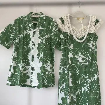 Royal Creations 알로하 원피스(M)와 셔츠(S) 세트
