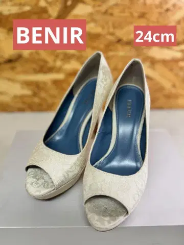 BENIR 웨딩 슈즈 사이즈 37 화이트 힐 높이 12cm (72)
