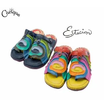 Estacion 에스타시온 샌들 2way 백 벨트 스트랩 천연 가죽