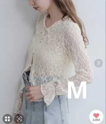 Kastane 카라 레이스 풀오버 M 사이즈