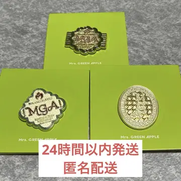 Mrs. GREEN APPLE 팝업 핀 배지 3개 세트