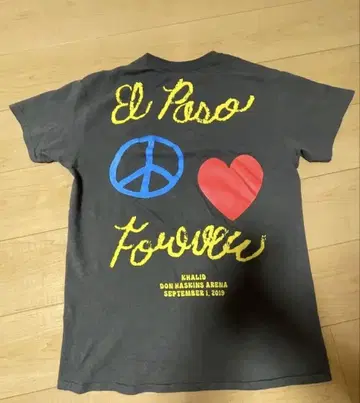 아트 티셔츠 KHALID LOVE PEACE UNITY 티셔츠