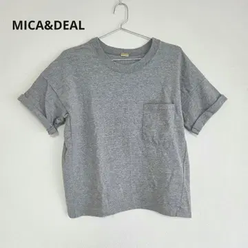 MICA&DEAL 운모 앤 딜 화이트 포켓 부착 티셔츠