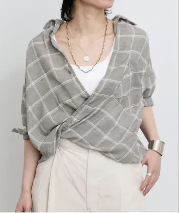 새상품 L'Appartement VIYELLA CHECK SHIRT