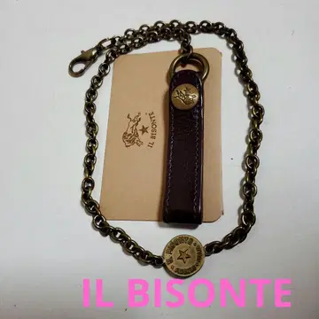 IL BISONTE 일비종떼 지갑 체인 브라운