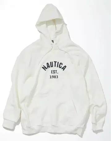 NAUTICA 후드티 화이트 베이지