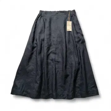 새상품 무인양품 MUJI 라미 스커트 롱 스커트 다크 그레이 XL