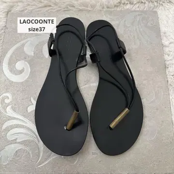 LAOCOONTE 라오콘테 플립플랍 샌들 블랙 37