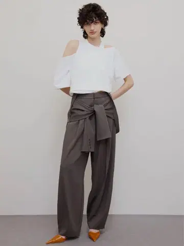 메디 페이크 슬리브 서스펜더 팬츠