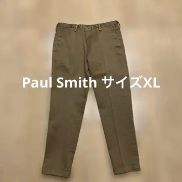 폴스미스 남성 바지 XL 브라운 센터 프레스 롤업 코튼