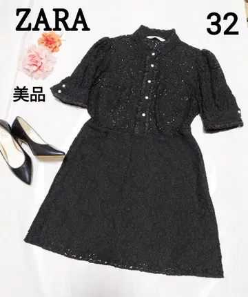 ZARA 원피스 레이스 블랙 엘레강트 반팔 인기 드레스