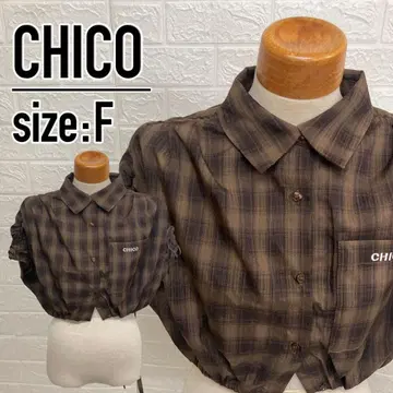 CHICO 드로스트 크롭 기장 티셔츠 사이즈: F (치코)