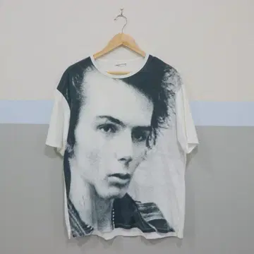 LAD MUSICIAN 16AW 시드 비셔스 프린트 티셔츠 화이트