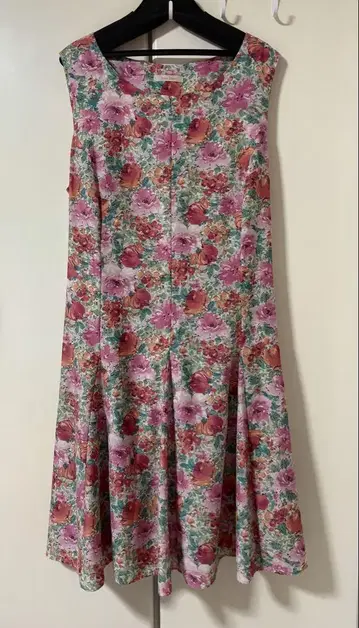 Rose Tiara 꽃무늬 A 라인 원피스