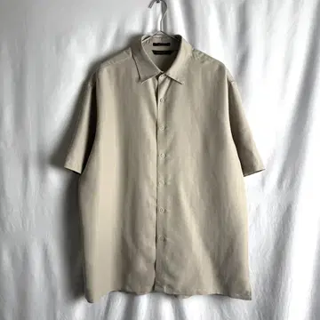 90s AXIST 모달 레이온 셔츠 L 와이드