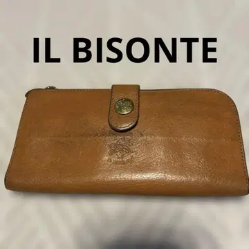 IL BISONTE 소가죽 롱 지갑 오렌지