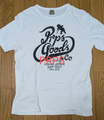 레어 Prps Goods Co. 화이트 티셔츠 L 사이즈