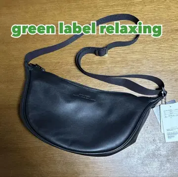 green label relaxing / 가죽 숄더백