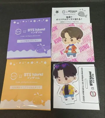 3 스시로 BTS 인더섬 아크릴 스탠드 스티커 2세트