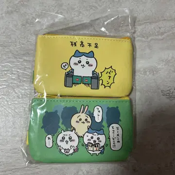 치이카와 (먼작귀) 도쿄 기념품 단면 메쉬 2개 세트 파우치 잔액 부족