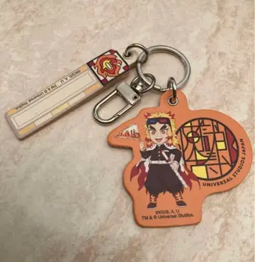 귀멸의 칼날 렌고쿠 가죽 키체인 USJ 유니버셜 한정품