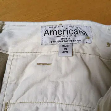 Americana 베이지 치노 팬츠 XS 아메리카나