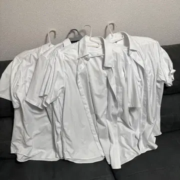 유니클로 화이트 반팔 셔츠 2XL 세트 묶음 판매